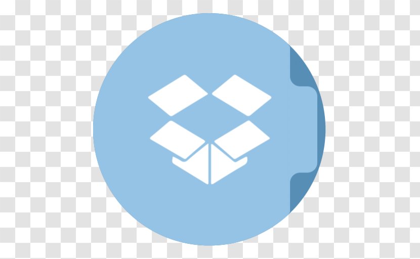 Electric Blue Brand Symbol - Folder Dropbox Transparent PNG