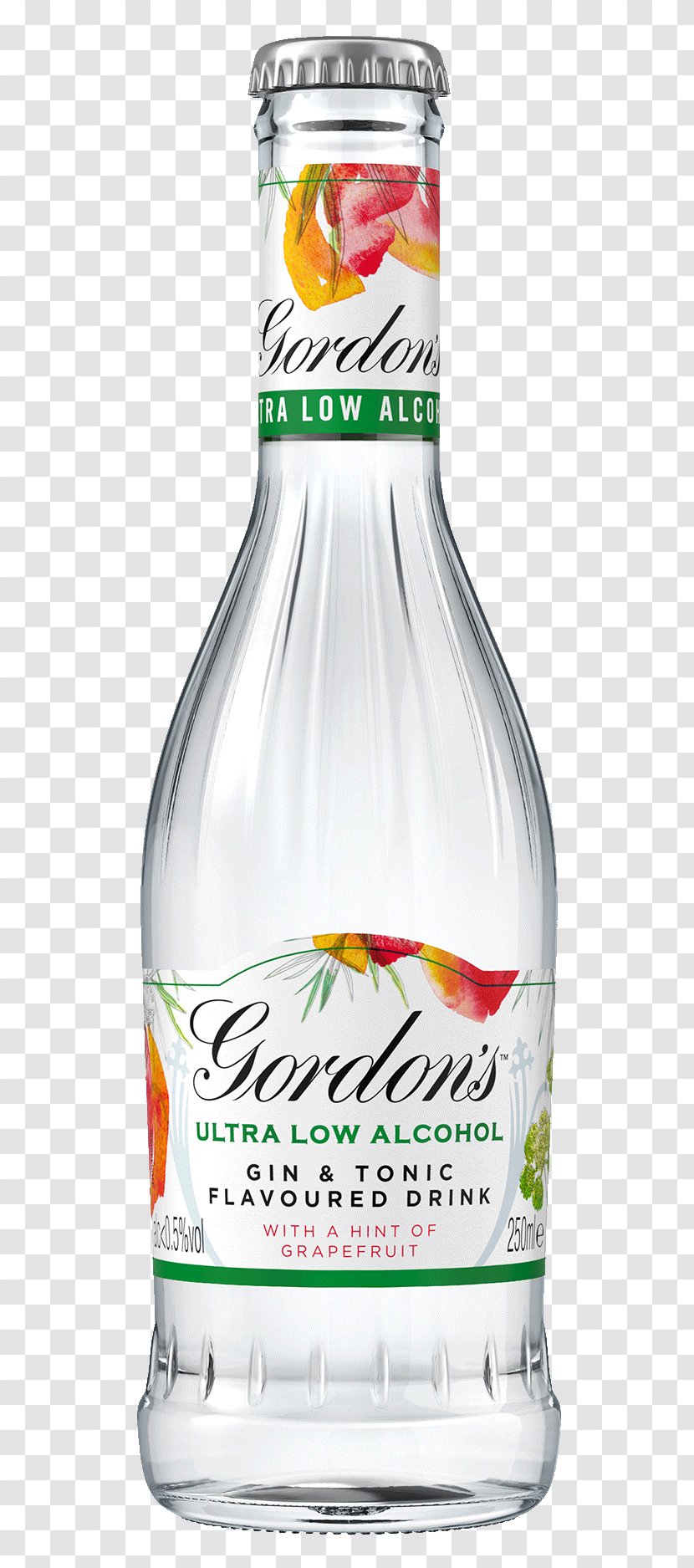 Gin And Tonic Water Non-alcoholic Drink Liquor - Glass Bottle - Beer Transparent PNG