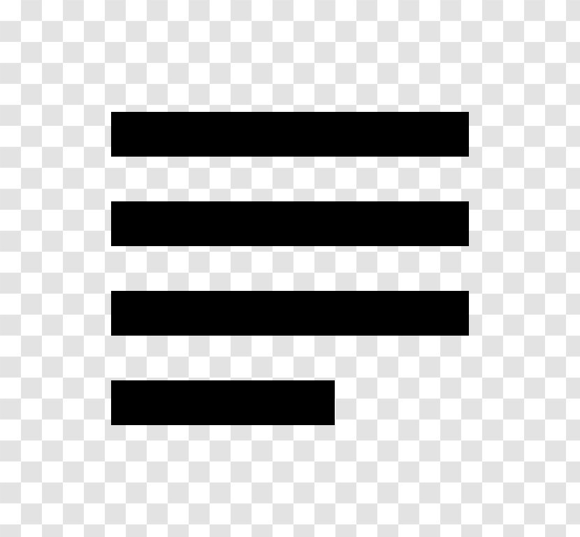 Typographic Alignment Symbol Headline Transparent PNG
