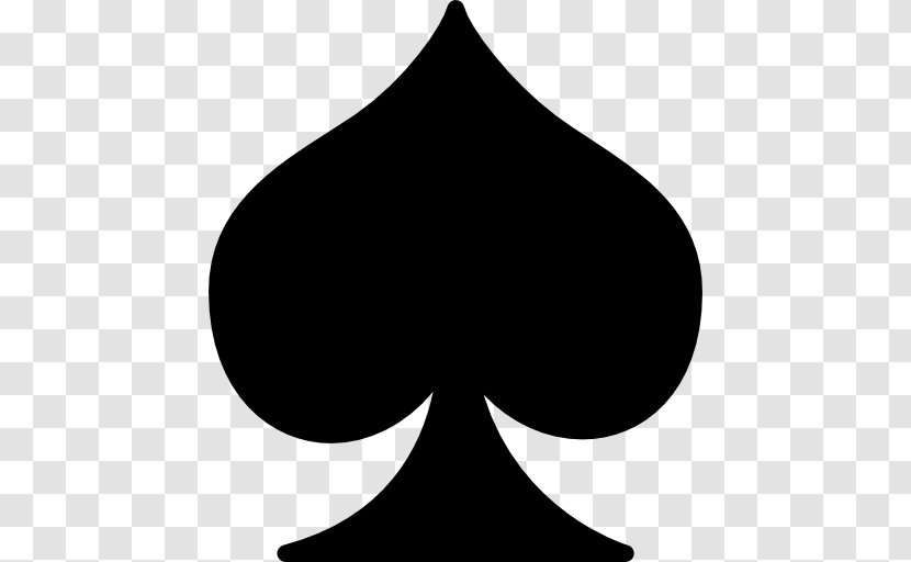 Ace Of Spades Playing Card - Monochrome Photography - Symbol Transparent PNG