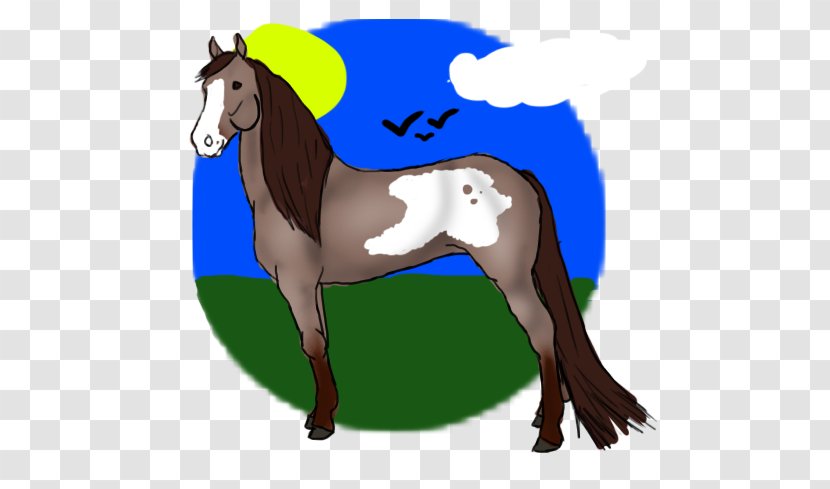 Mane Mustang Foal Stallion Colt - Five-pointed Star Shining Transparent PNG