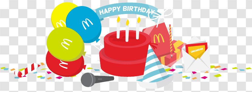 Happy Birthday McDonald's Party Gift - Menu - Ulang Tahun Transparent PNG