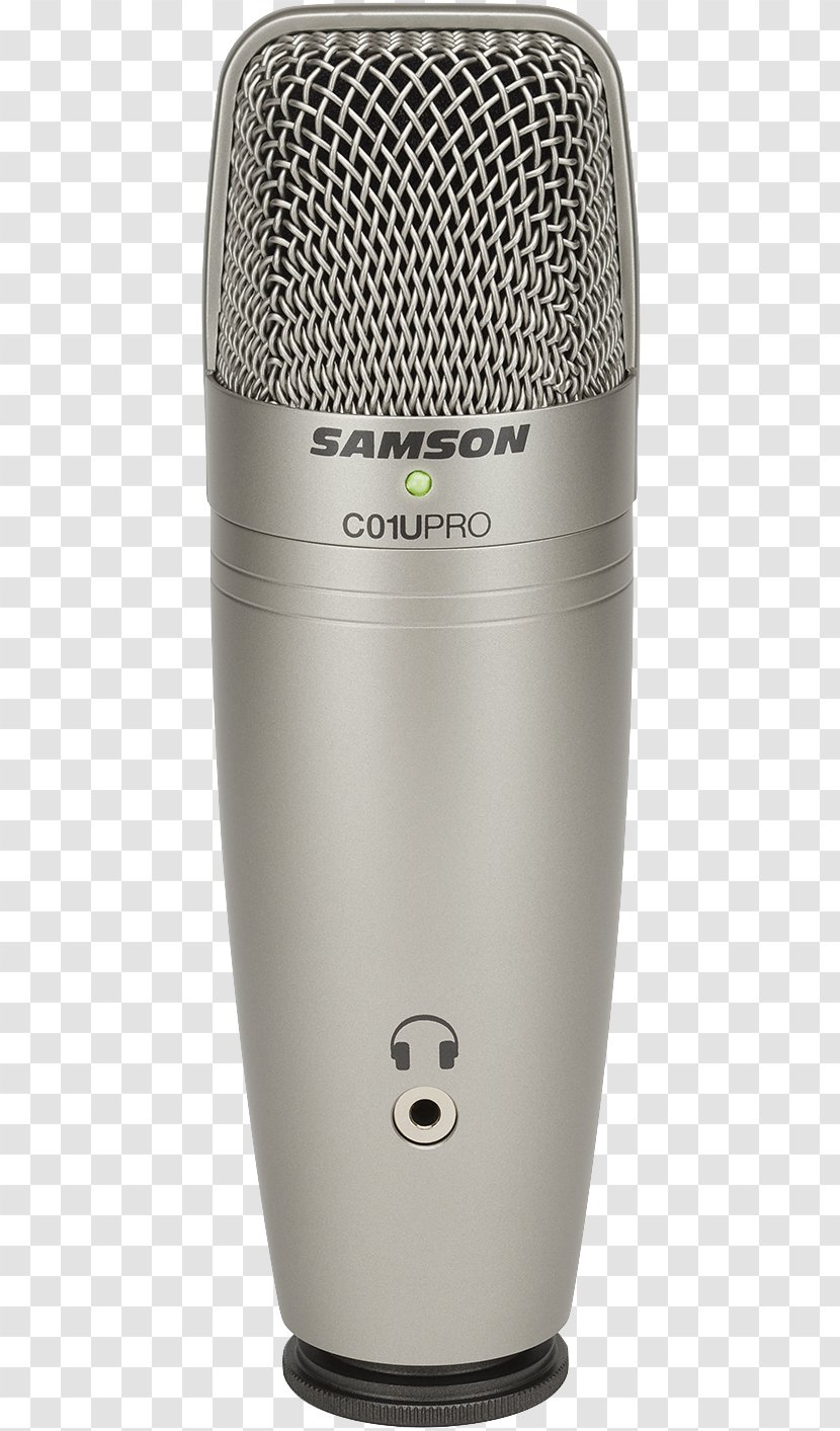 Microphone Samson C01U Pro Recording Studio Condensatormicrofoon USB - Technology - Condenser Mic Transparent PNG