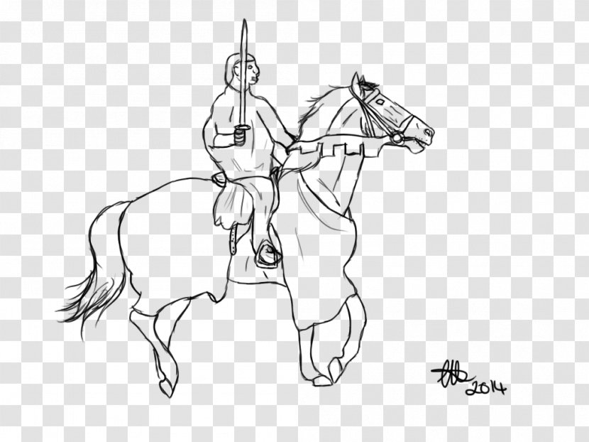 Mule Pony Mustang Rein Bridle - Drawing - Knight Horse Transparent PNG