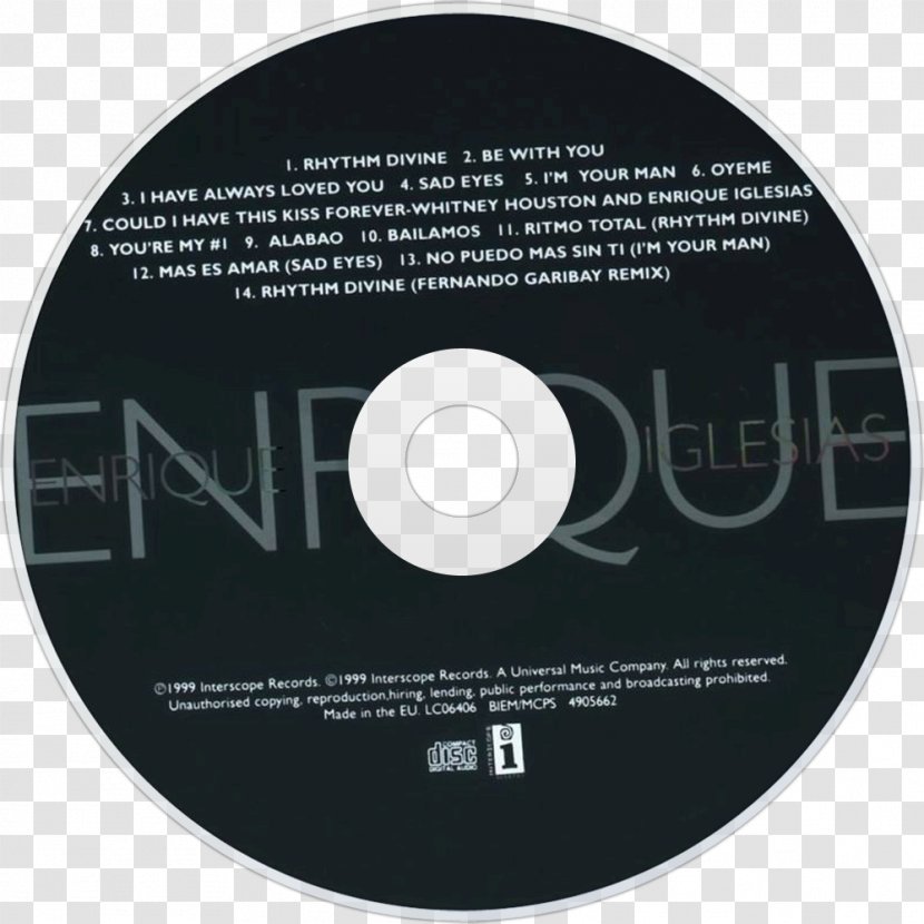 Escape Enrique Album Compact Disc Vivir - Cartoon - Iglesias Transparent PNG