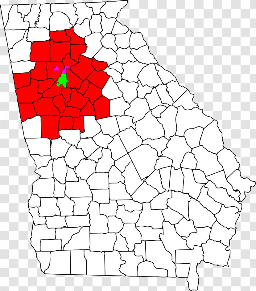 Campbell County Forsyth County, Georgia Bartow Franklin DeKalb - Areas Transparent PNG