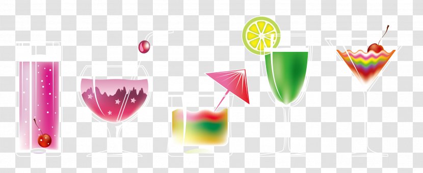 Juice Cocktail Drink Wine Glass - Designer - Summer Ice Cup Transparent PNG
