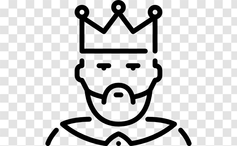 Avatar - Crown - Black And White Transparent PNG