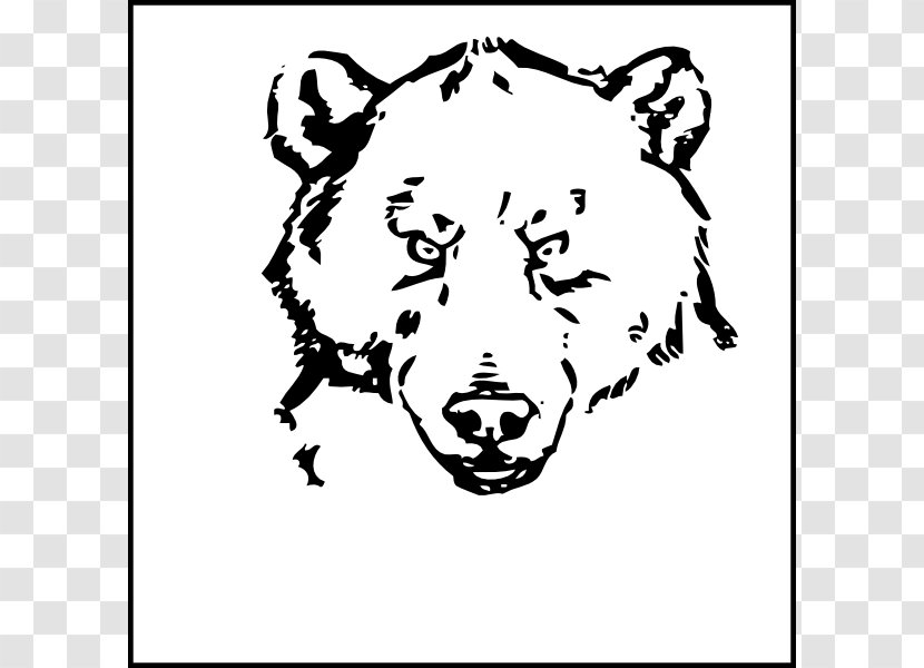 Polar Bear American Black Giant Panda Kodiak - Silhouette - Bad Cliparts Transparent PNG