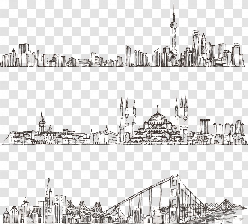 Architecture Drawing Sketch - Stock Photography - City Landmarks Transparent PNG