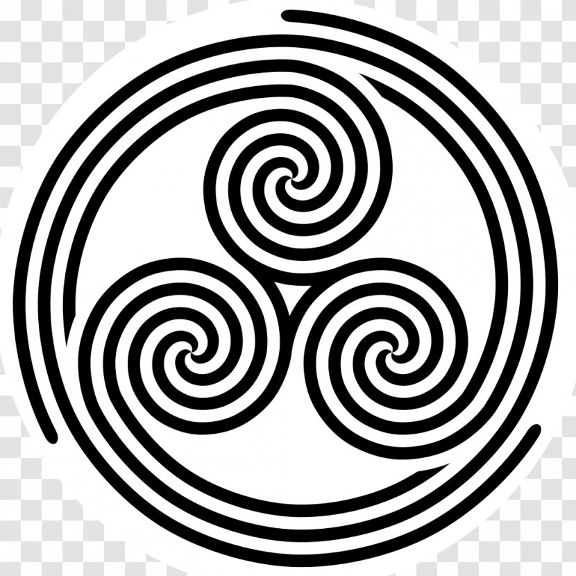 Triskelion Spiral Symbol Celts Celtic Knot - Om Transparent PNG