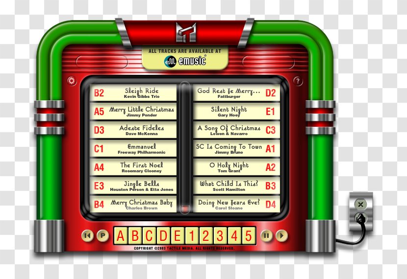 Jukebox Computer Software Font - Video Game - Design Transparent PNG