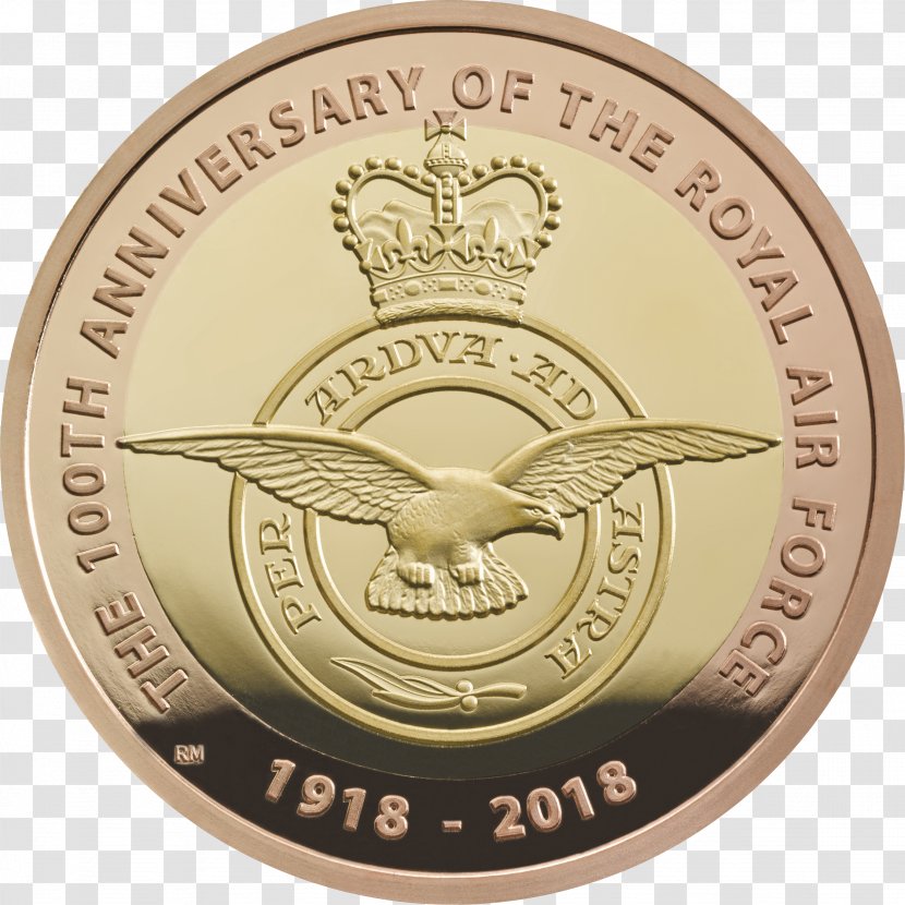 Royal Mint Badge Of The Air Force Two Pounds - Coin Transparent PNG