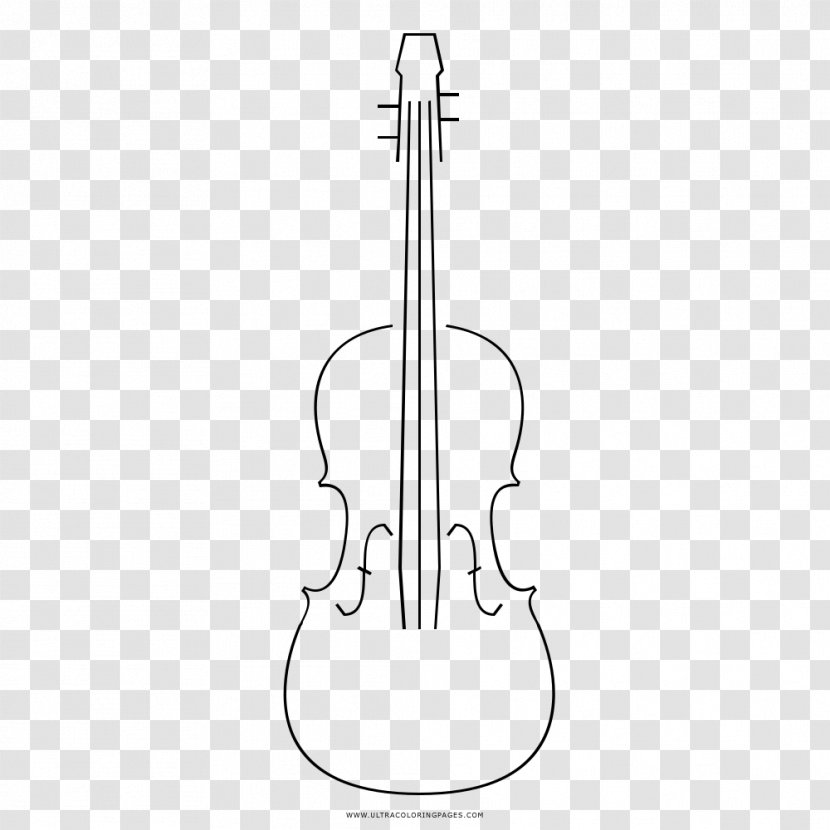 Cello Violin Drawing - Watercolor Transparent PNG