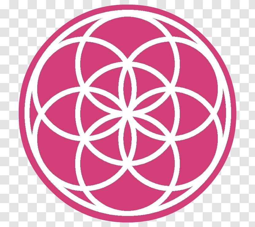 Sacred Geometry Overlapping Circles Grid Seed Logo - Life - Symbol Transparent PNG