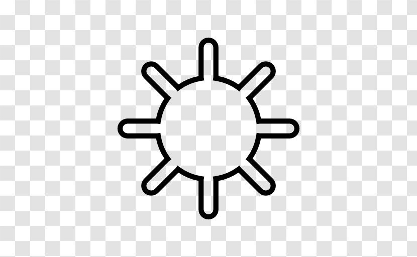 Download - White - Sun Logo Transparent PNG