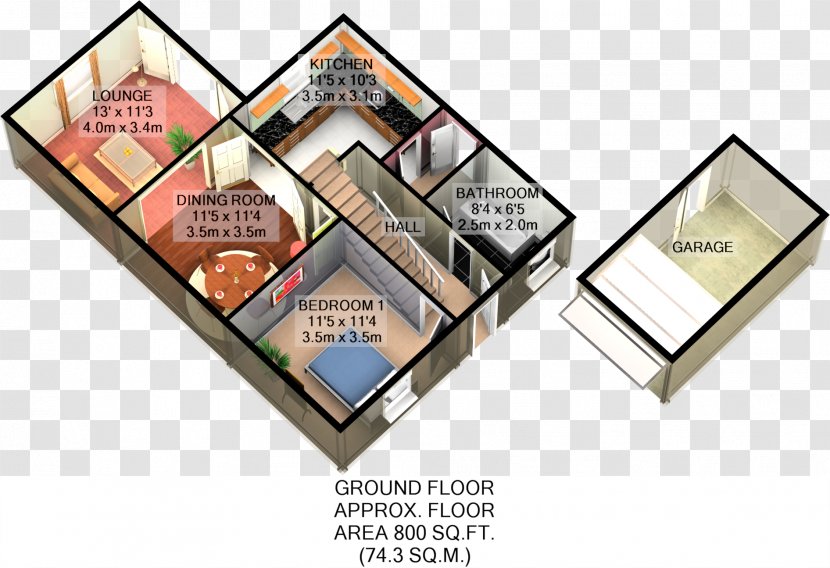 Product Design Floor Plan Square Meter - Mabul Water Bungalows Transparent PNG