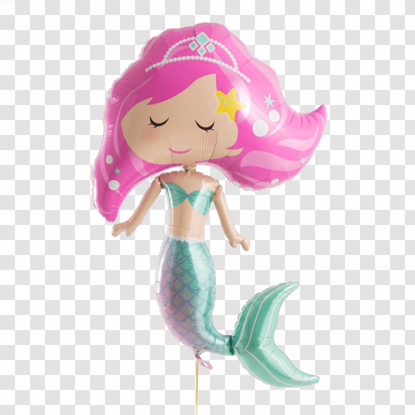 Mermaid Fairy Party Balloon Birthday Transparent PNG