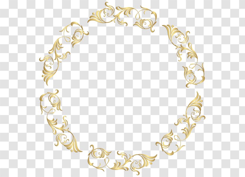 Necklace Gold Clip Art - Picture Frames - European Style Decorative Painting Flowers Transparent PNG