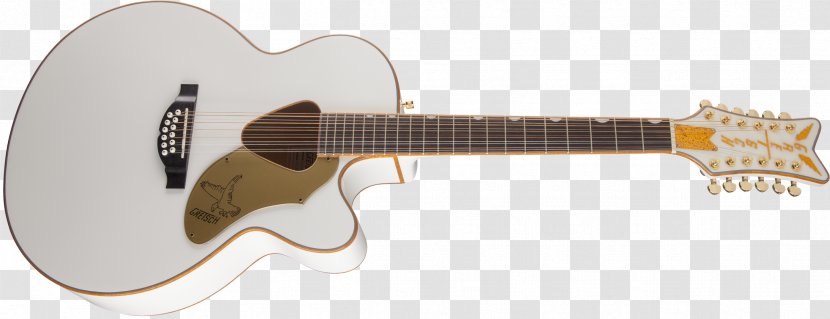 Twelve-string Guitar Gretsch White Falcon Musical Instruments Acoustic-electric - String Instrument Accessory - Electric Transparent PNG