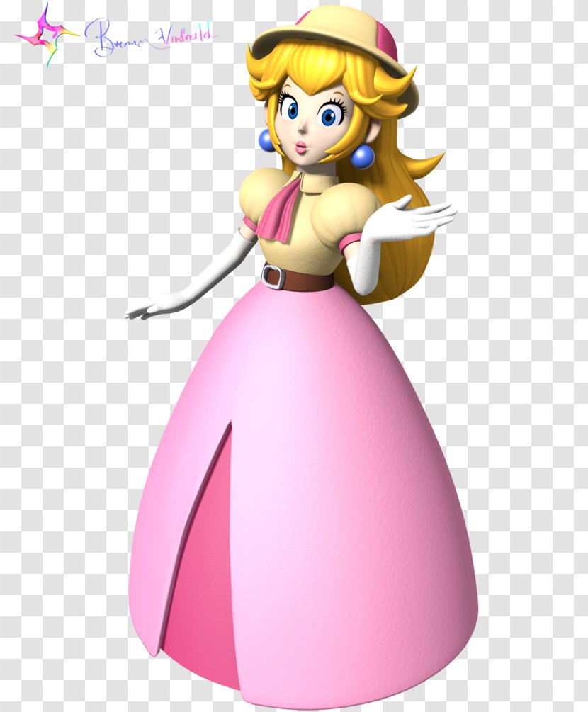 Mario Party 2 3 Super World Princess Peach - Rendering Transparent PNG