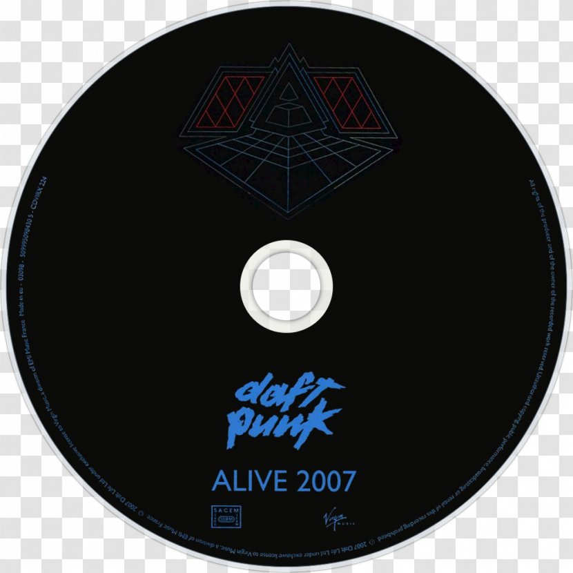 Daft Punk Alive 2007 Compact Disc Album Fan Art - Cartoon Transparent PNG