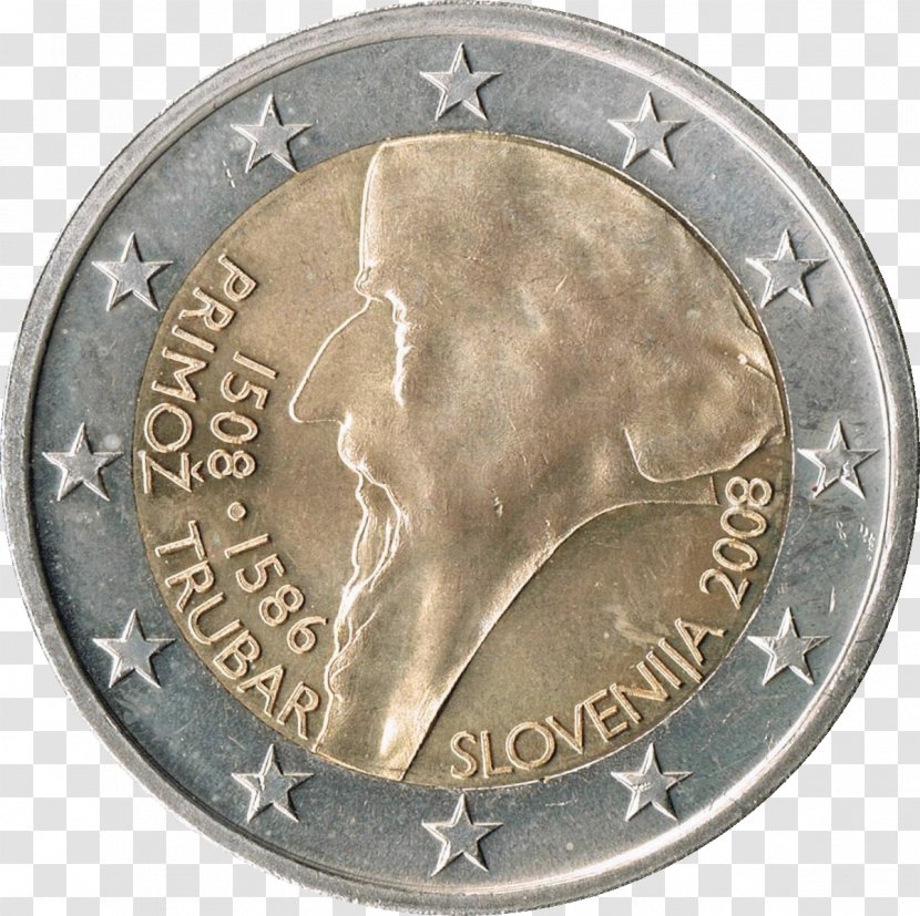 2 Euro Commemorative Coins Slovenia Coin Transparent PNG