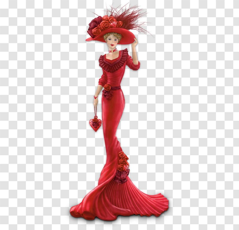 Victorian Era Figurine Woman Vintage Clothing Art - Gown Transparent PNG