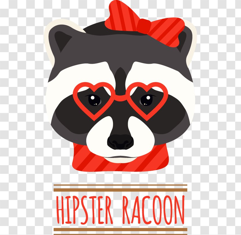 Raccoon Illustration - Fictional Character - Cartoon Trend Transparent PNG
