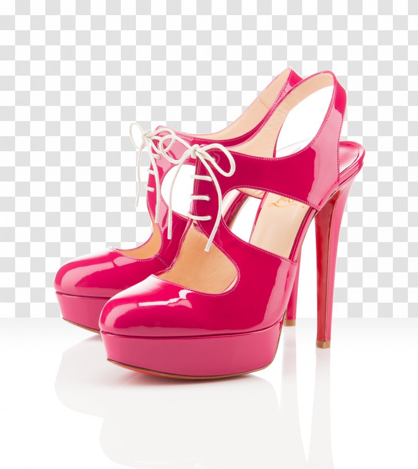 Court Shoe High-heeled Footwear Pink Patent Leather - Sandal - Louboutin Transparent PNG