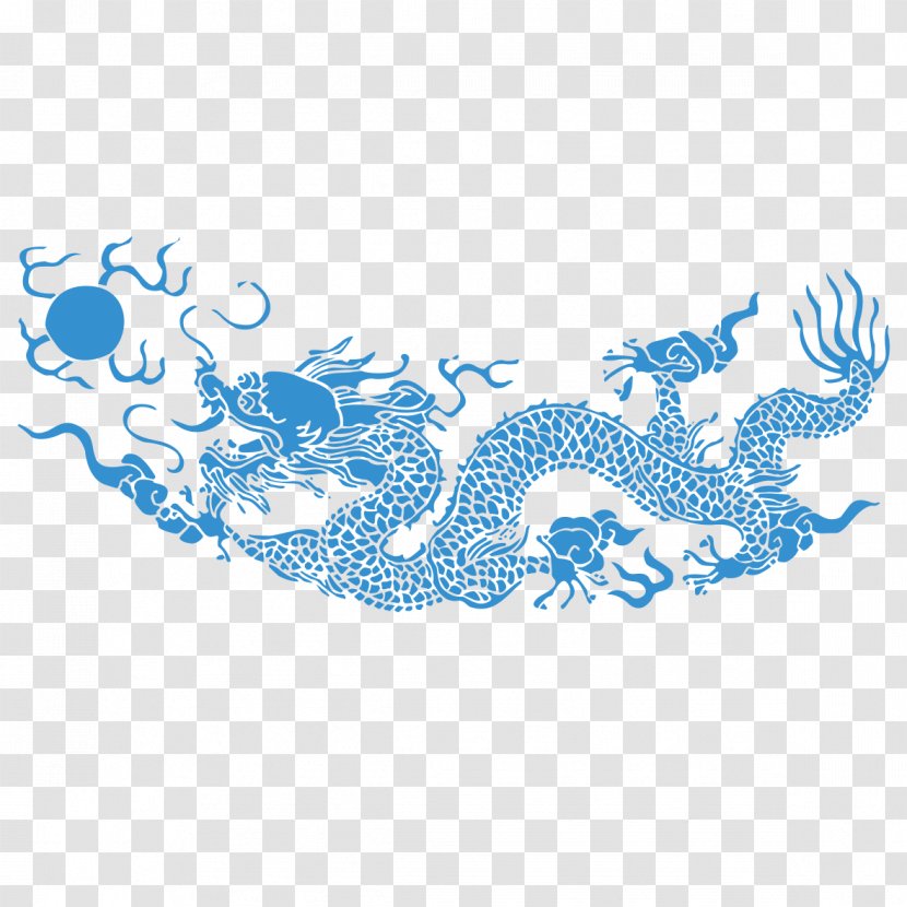 Chinese Dragon Japanese Pattern - Traditional Characters Transparent PNG