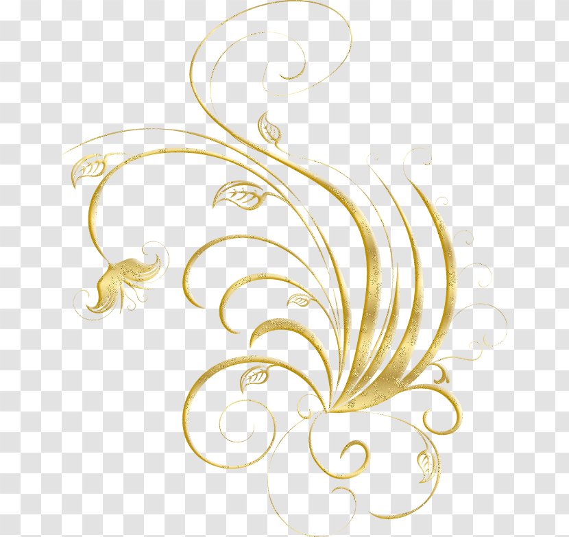 Ornament Clip Art - Pollinator - Golden Pattern Transparent PNG