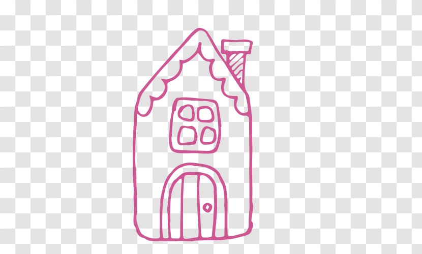 Small House Deer Stick Figure - Pink - Magenta Transparent PNG