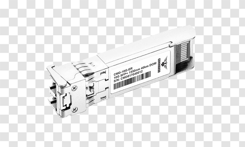 Small Form-factor Pluggable Transceiver 10 Gigabit Ethernet Optical Fiber QSFP - Hardware Accessory Transparent PNG