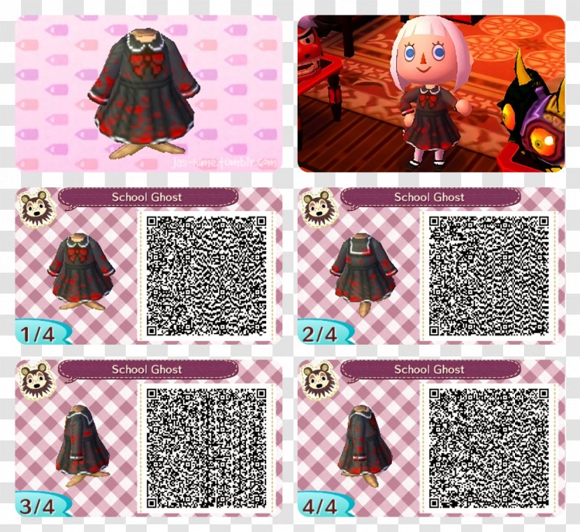 Animal Crossing: New Leaf QR Code Clothing Dress - Qr Acnl Transparent PNG