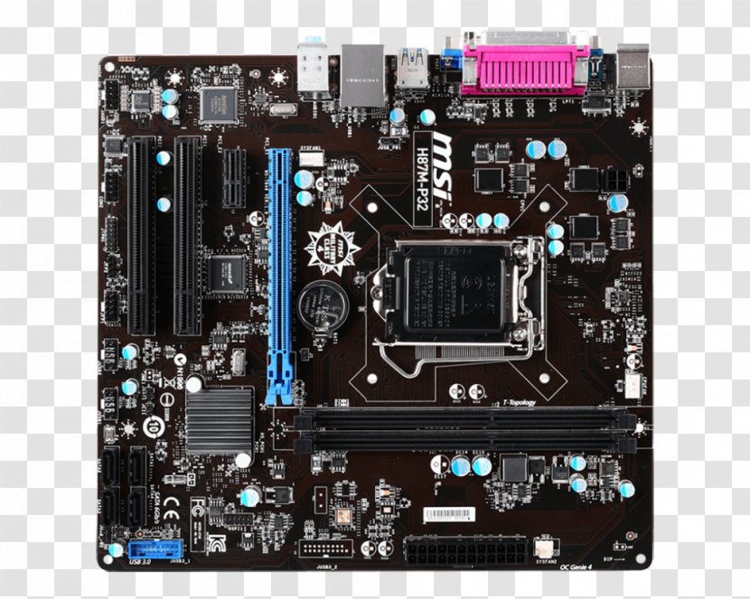 Motherboard LGA 1150 MicroATX MSI H81M-P33 - Microatx - Computer Transparent PNG