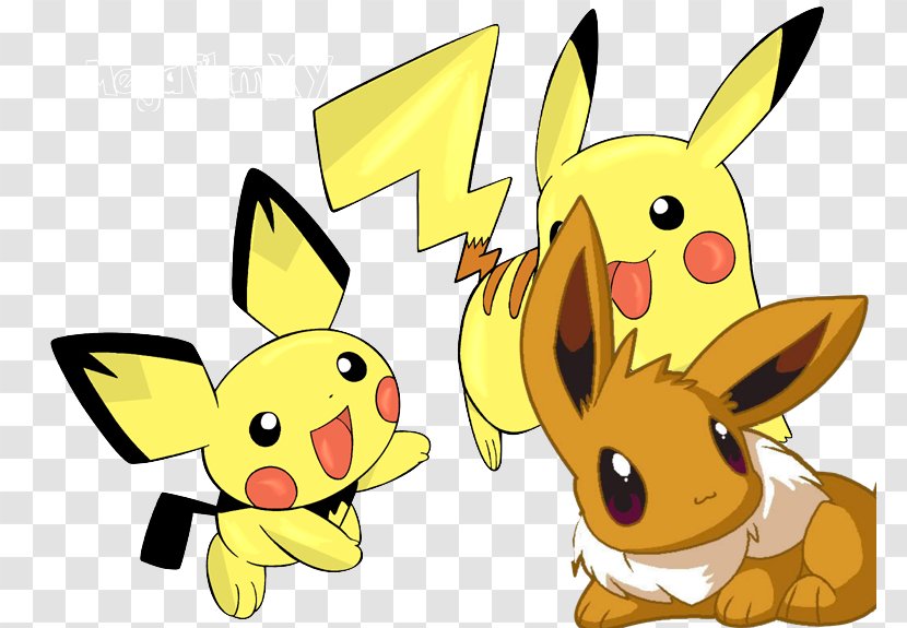 Pikachu Bulbasaur Eevee Charmander Pichu - Rabbit Transparent PNG