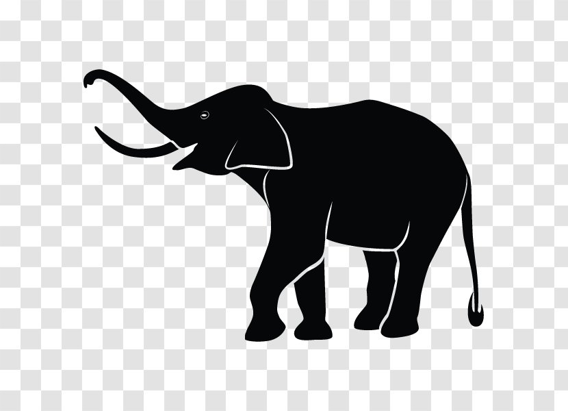Asian Elephant Elephantidae Clip Art - Elephants And Mammoths - Silhouette Transparent PNG