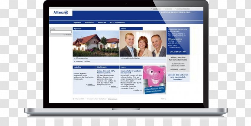 Computer Software Monitors Online Advertising Display Digital Journalism - Allianz Center Transparent PNG