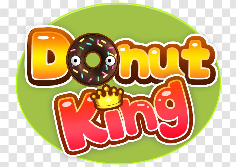 Vegetarian Cuisine Fast Food Logo - Text - Donut King Transparent PNG