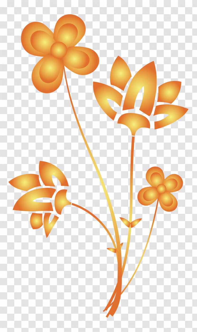 Floral Design Cut Flowers Plant Stem - Bandhan Pattern Transparent PNG