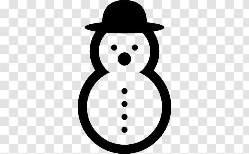 Snowman - Monochrome Photography - Hat Shapes Transparent PNG