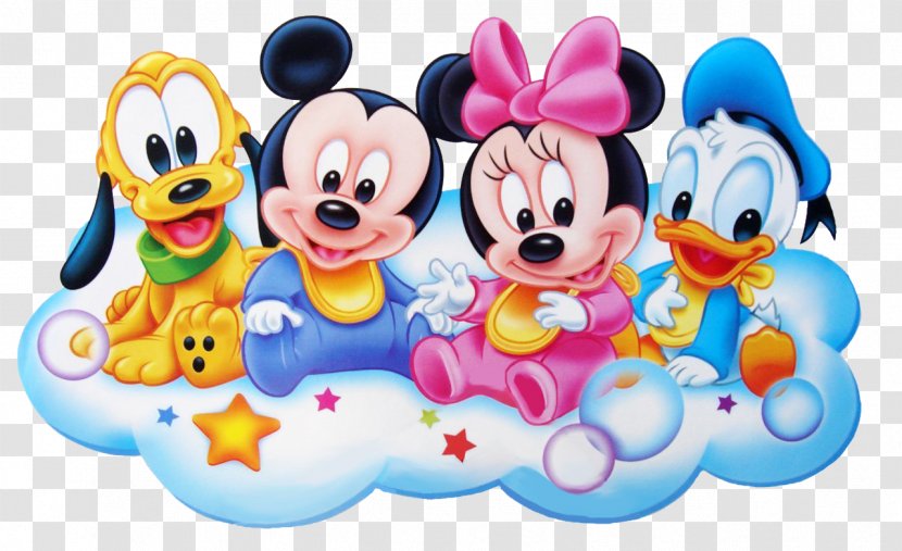 Mickey Mouse Minnie Pluto Donald Duck Infant - Walt Disney Company - Babies Cliparts Transparent PNG