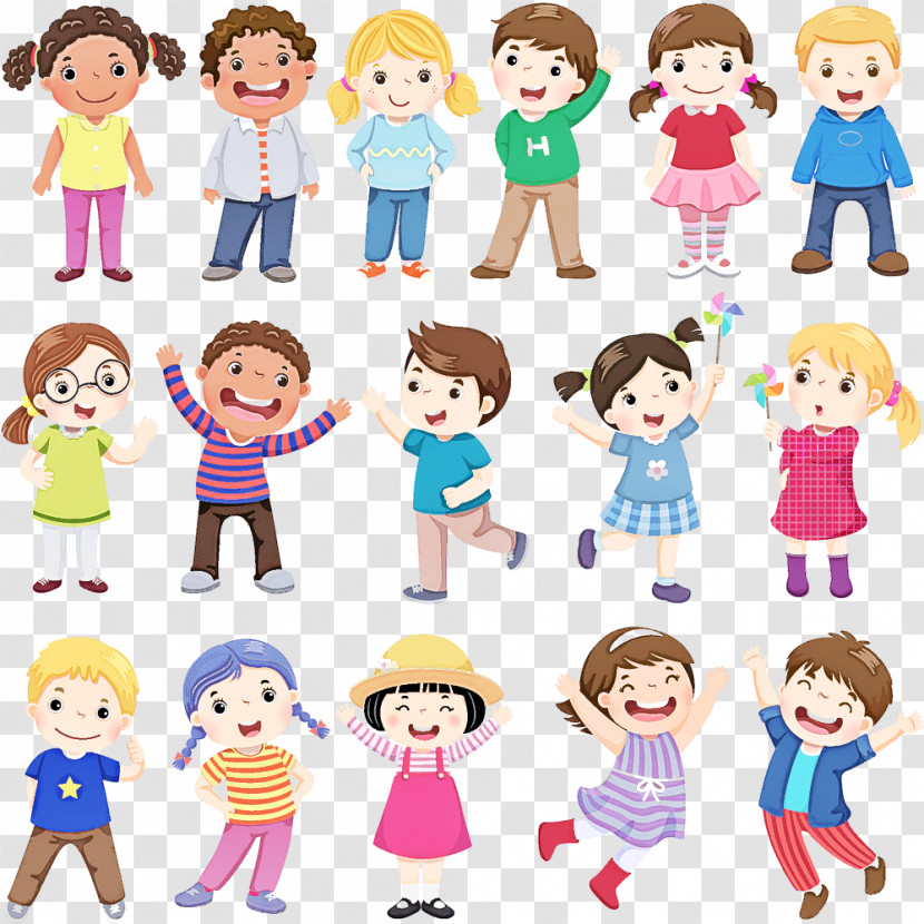 People Social Group Cartoon Male Child Transparent PNG