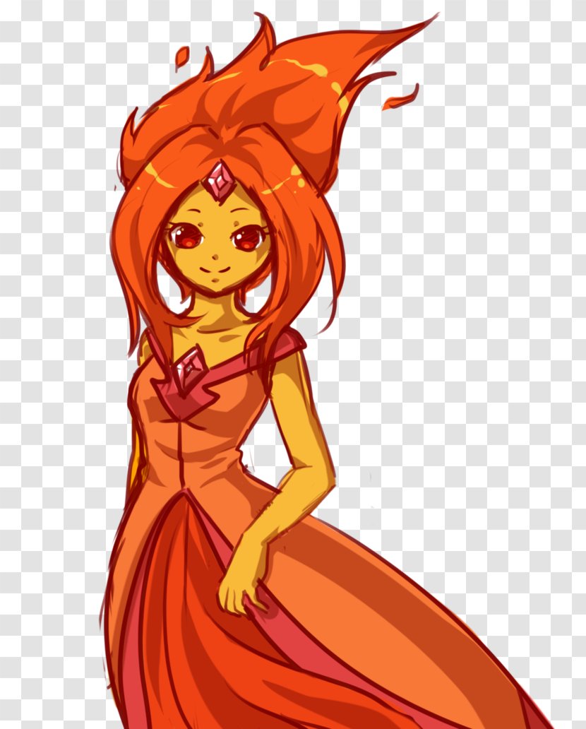 Flame Princess Marceline The Vampire Queen Finn Human Fan Art - Frame Transparent PNG