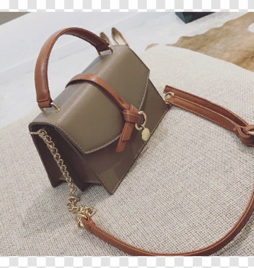 Handbag Leather - Beige - Casual Shoulder Bag Transparent PNG