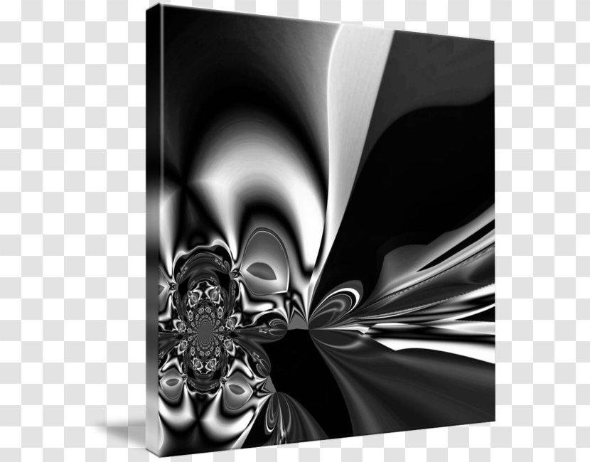 Black And White Silver Abstract Art Transparent PNG