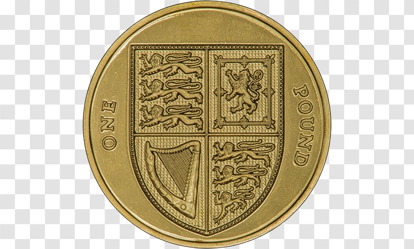 Coins Of The Pound Sterling One Gold - Twenty Pence - Coin Transparent PNG