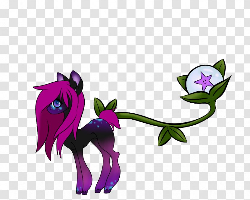 Horse Illustration Clip Art Purple Leaf - Flower Transparent PNG