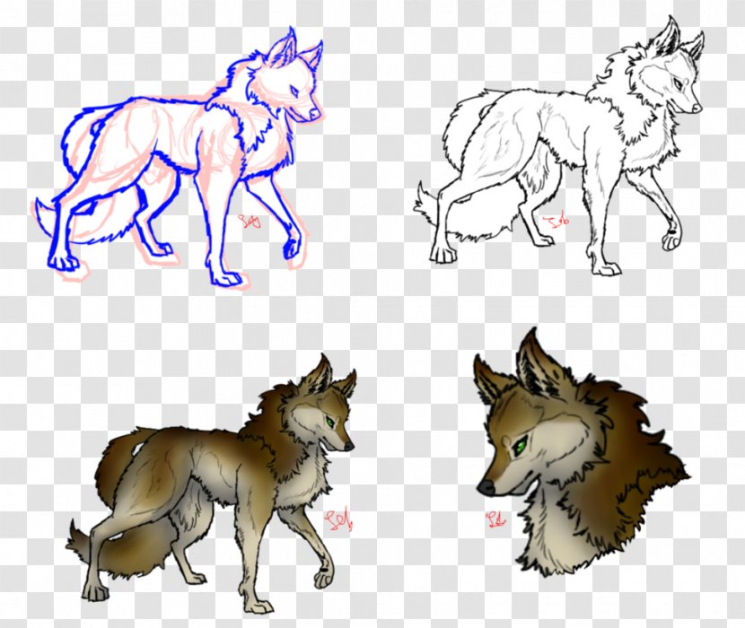 Mustang Line Art Dog Drawing Pack Animal - Wolf - Spirit Transparent PNG